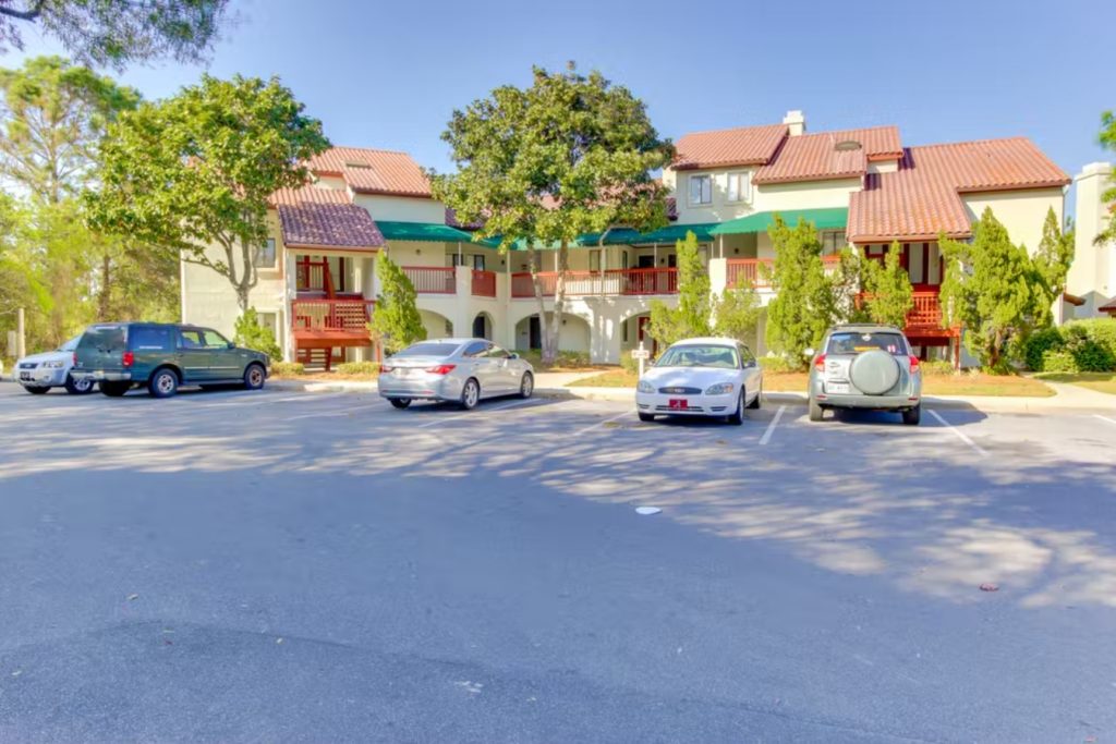 Exterior of condo complex